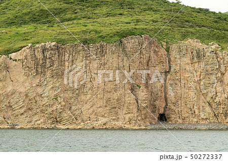 ジオパークの島知夫里島の断崖 50272337