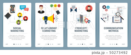 Internet banner set with marketing, communication, 50273492