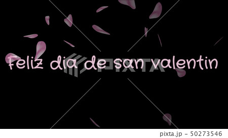 Feliz dia de san Valentin, Happy Valentine's day in spanish language, greeting card Feliz dia de san Valentin, Happy Valentine's day in spanish language, greeting card 50273546