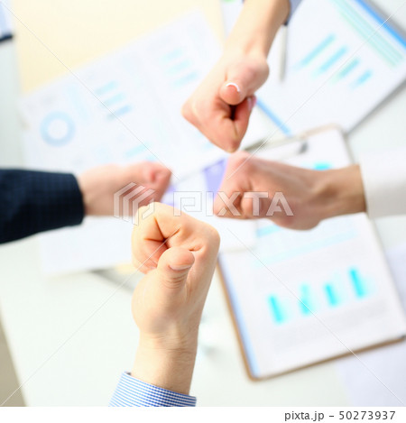 Group of people show OK or confirm with thumb Group of people show OK or confirm with thumb 50273937