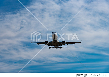 飛行機着陸態勢＠千里川土手 50274259