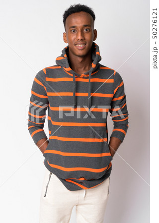 Portrait of young happy African man smiling Portrait of young happy African man smiling 50276121