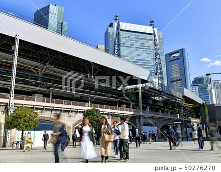 日本の東京都市景観 新橋駅を望む 日本の東京都市景観 新橋駅を望む 50276270
