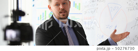 Male in suit and tie show stats graph pad Male in suit and tie show stats graph pad 50276730