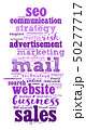 Mail word cloud concept 50277717