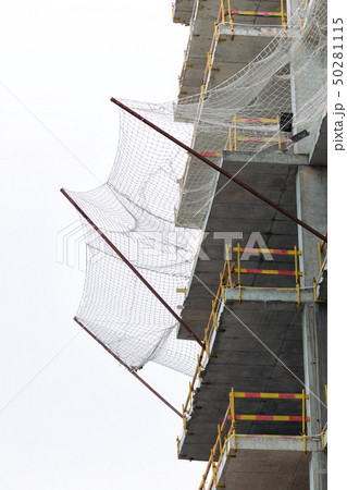 construction yellow crane and building construction site 50281115