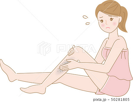 足　肌荒れ　女性 50281805