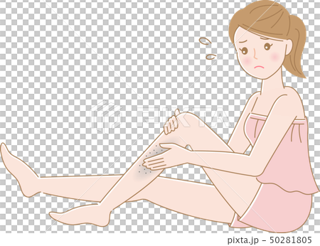 足　肌荒れ　女性 50281805
