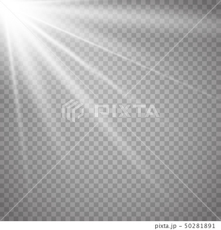 Glowing light effect on transparent background. 50281891