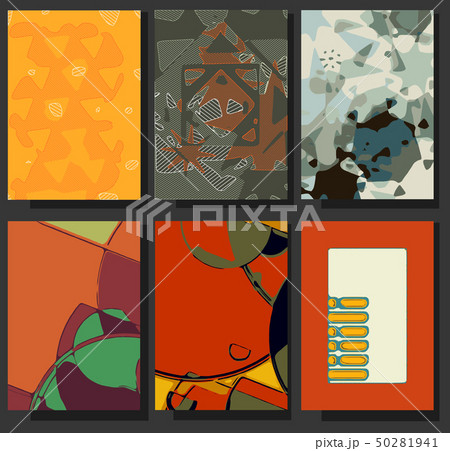 Set of dirty art urban poster cards backgrounds. Set of dirty art urban poster cards backgrounds. 50281941