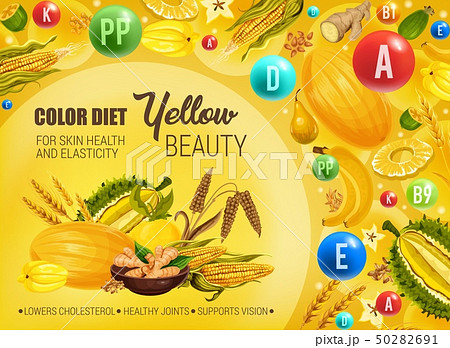 Yellow color food diet, cancer prevention 50282691
