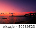 沖縄夏の夕日 50289523