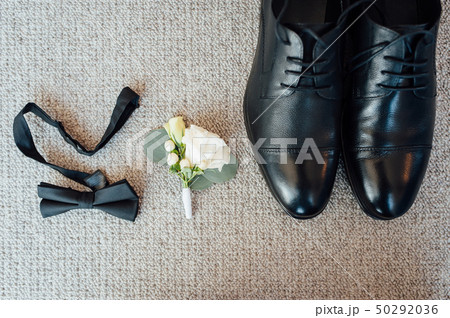 groom set clothes. Watch, shoes, bow tie groom set clothes. Watch, shoes, bow tie 50292036