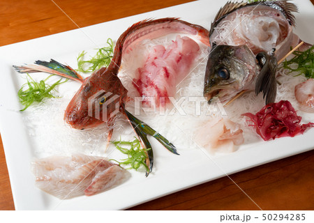 姿造り スズキとホウボウ 姿造り スズキとホウボウ 50294285