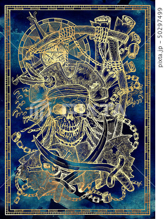 irate captain skull with rope on gallows irate captain skull with rope on gallows 50297499