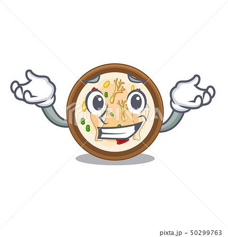 Grinning samgyetang isolated with in the mascot 50299763