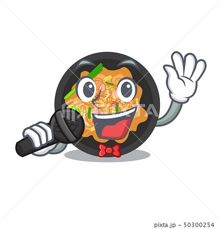 Singing pat thai in the cartoon shape Singing pat thai in the cartoon shape 50300254