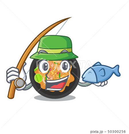 Fishing pat thai in the cartoon shape Fishing pat thai in the cartoon shape 50300256