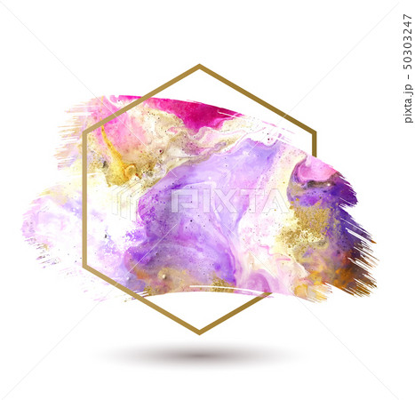 luxury colourful marble copy space with gold frame luxury colourful marble copy space with gold frame 50303247