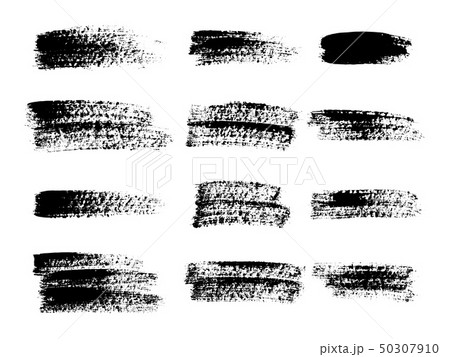 Painted grunge stripes set. Black labels, background, paint texture. Brush strokes vector. Handmade Painted grunge stripes set. Black labels, background, paint texture. Brush strokes vector. Handmade 50307910