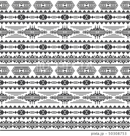 Aztec culture vector seamless pattern. Mexican maya endless background Aztec culture vector seamless pattern. Mexican maya endless background 50308753