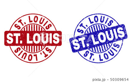 Grunge ST. LOUIS Textured Round Watermarks Grunge ST. LOUIS Textured Round Watermarks 50309654