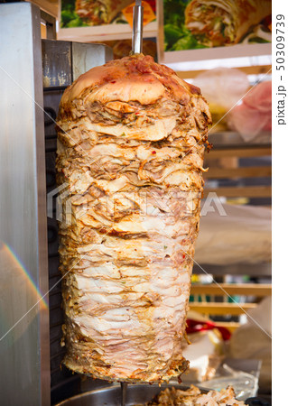 A large piece of chicken meat layered 50309739
