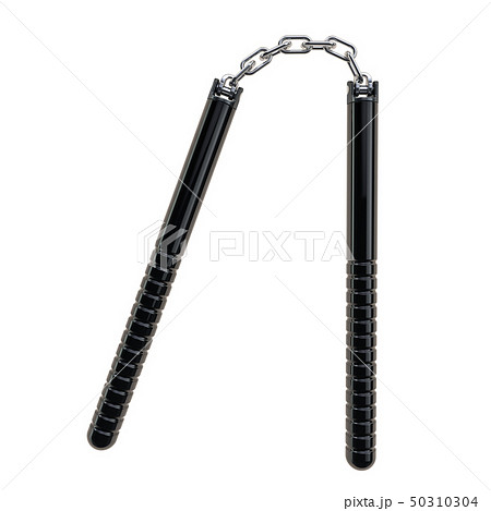 Nunchaku close-up, 3D rendering 50310304