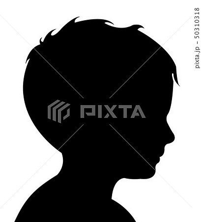 A Child Head Silhouette Vectorのイラスト素材