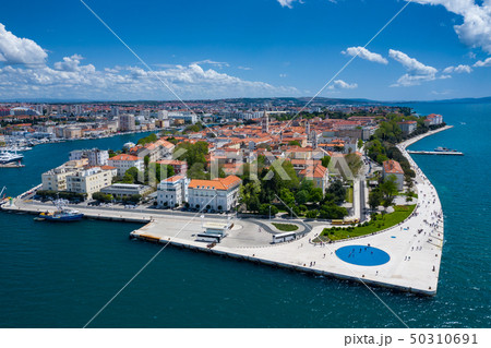 Aerial view of city of Zadar. Summer time in 50310691
