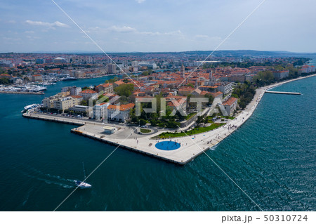 Aerial view of city of Zadar. Summer time in 50310724