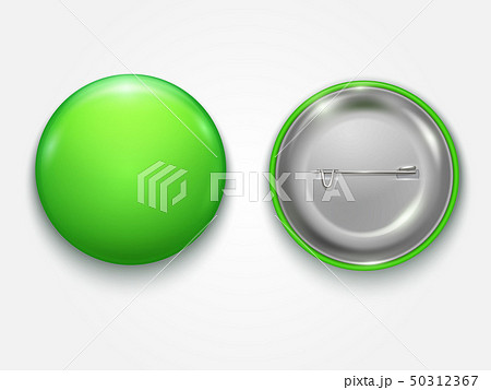 Realistic green Blank  badge 50312367