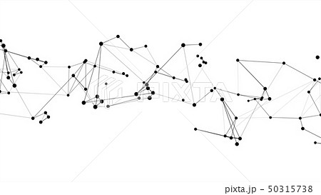 Abstract futuristic dot circle and line molecule Abstract futuristic dot circle and line molecule 50315738