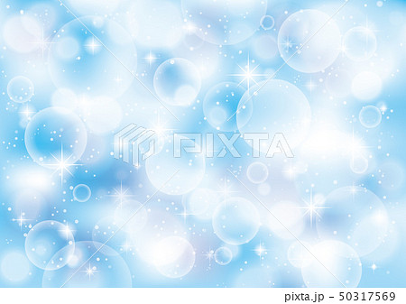 アブストラクト 光 キラキラ 背景 青のイラスト素材