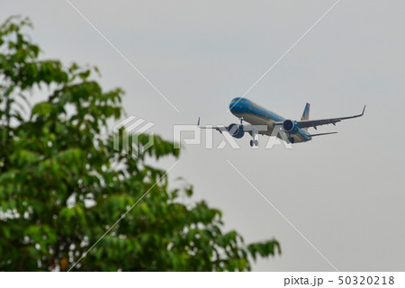 Airplane landing at Saigon Airport (SGN) 50320218