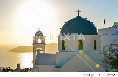 Greek Orthodox church on Santorini Island 50320442