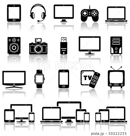 Set of Modern Digital devices icons set Set of Modern Digital devices icons set 50322255