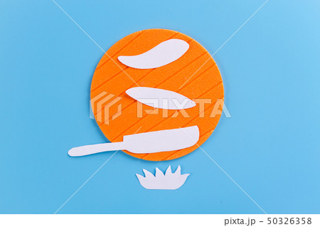Stack of pancakes on a cast-iron frying pan Stack of pancakes on a cast-iron frying pan 50326358