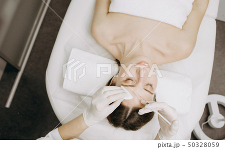 Injection cosmetology woman beauty clinic syringe 50328059