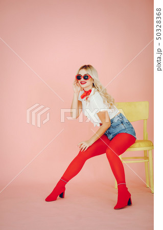 Stylish pin up girl Stylish pin up girl 50328368