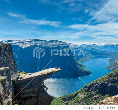 Trolltunga summer view, Norway. Trolltunga summer view, Norway. 50328994