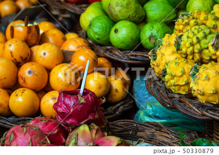Fruits on a market in Funchal on the island 50330879