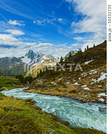 Summer Alps mountain stream Summer Alps mountain stream 50332735