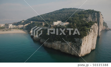 Aerial view of picturesque Broken Mountain in Gaeta, Italy 50335388