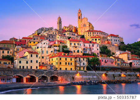 Cervo on mediterranean coast of Liguria, Italy 50335787