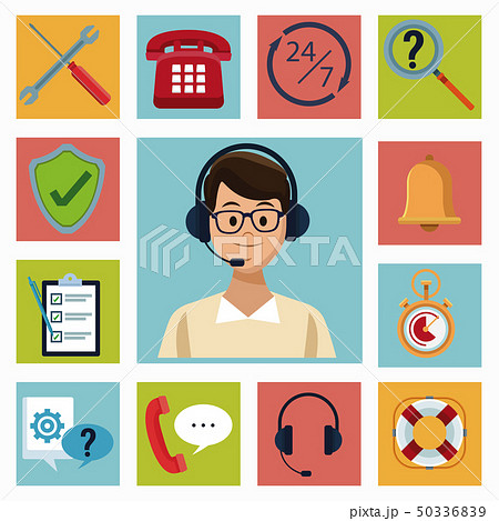Set of customer service icons Set of customer service icons 50336839