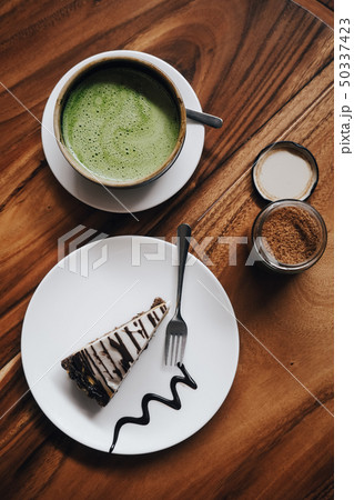 Raw vegan cake, banoffee pie 50337423