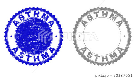 Textured ASTHMA Scratched Stamp Seals 50337651