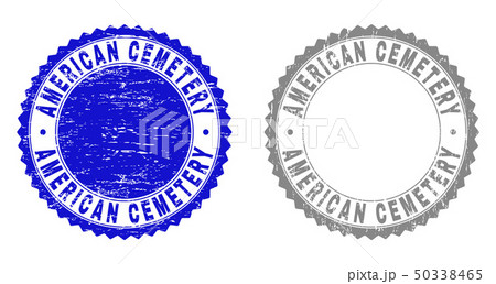 Textured AMERICAN CEMETERY Grunge Stamps Textured AMERICAN CEMETERY Grunge Stamps 50338465