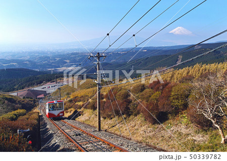 【静岡県・伊豆・箱根】十国峠 富士山とケーブルカー 50339782